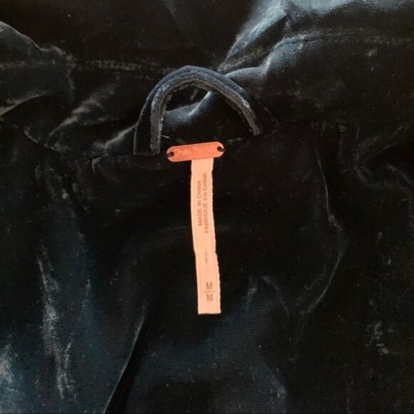 Free People Velvet Trench Coat - M - Picture 5 of 6
